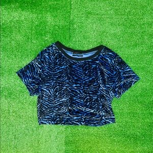 UO zebra crop top